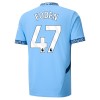 Conjunto (Camiseta+Pantalón Corto) Manchester City Foden 47 Primera Equipación 2024-25 - Niño